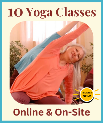 10 Yoga Classes Online & On-site – Register Now!